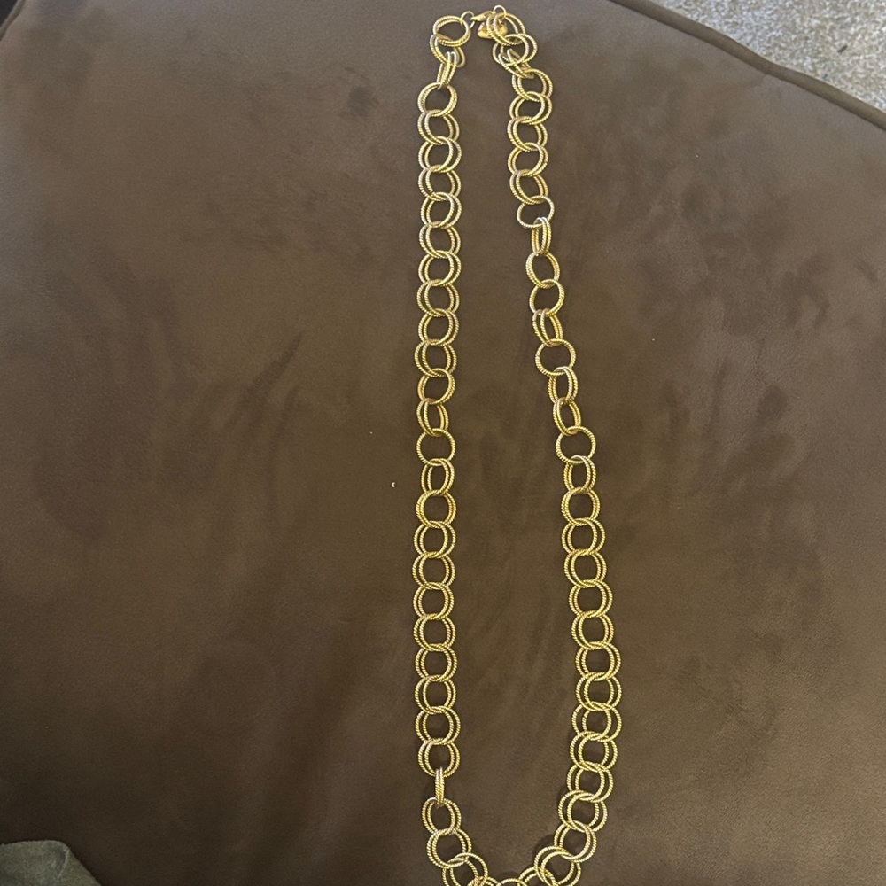 Betsey Johnson Gold Tone 38” Chain Necklace